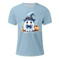thumbnail image 5 of Delliss Men's Halloween Print Basic Comfy Tee Short Sleeve Simple Top M-4XL, 5 of 5