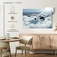 thumbnail image 5 of Elephant Stock Flying Luxury Private Jet Wall Art - Horizontal Canvas Wall Art - Living Room Wall Decor - Transportation Canvas - Silver And Gray Decor - 12" x 8", 5 of 8