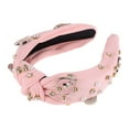 thumbnail image 4 of Unique Bargains 1 Pc Headband Faux Diamond Heart Hair Accessories for Women Light Pink, 4 of 5
