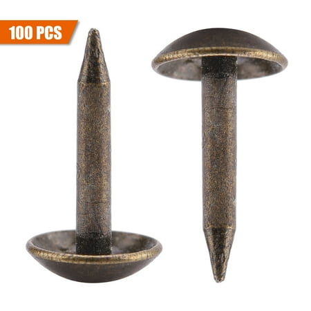 

Tebru Iron Staples Iron Staples for Furniture 100pcs Thicken Iron Staples Nails Fasteners for Furniture Drum Wooden Door