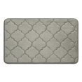 thumbnail image 1 of Super Absorbent Bath Mat, Large Non-Slip Bathroom Mat, Soft (Grey, 50 x 80 cm), 1 of 5