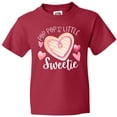 thumbnail image 3 of Inktastic Pop Pop's Little Sweetie with Pink Heart Cookie Youth T-Shirt, 3 of 5