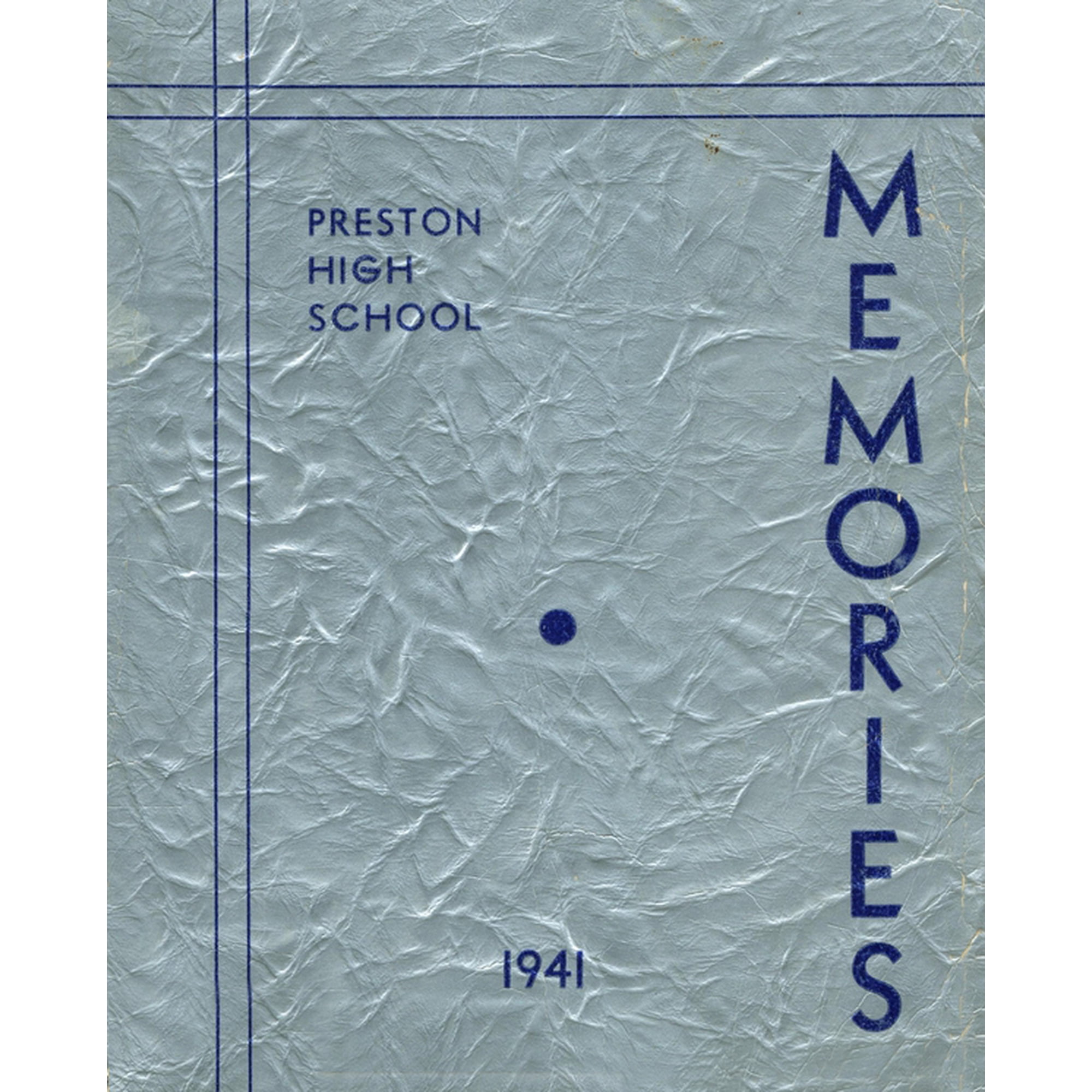 (Custom Reprint) Yearbook: 1941 Preston High School - Memories Yearbook (Lakewood PA)