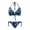 Blue Flame, variant on Colorful Math Chaos Premium Fabric Bikini Set Halter Sexy XS-2XL 2 Piece