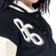 thumbnail image 4 of Chamarra Para Mujer Bomber Varsity Mangas Pu Quarry Color Negro, 4 of 4