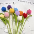thumbnail image 3 of Clearance Artificial flowers under $5,Artificial Flowers Crochet Flowers Completed Handmade For Home Decoration And Valentine's Day Mother's Day Birthday Wedding Gift, 3 of 8