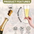 thumbnail image 2 of ACDANC 16Pcs Champagne Flutes Plastic 5 oz Lightweight and Easy to Carry Disposable Martini Glasses Wedding Essentials Party Cups Style2, 2 of 7