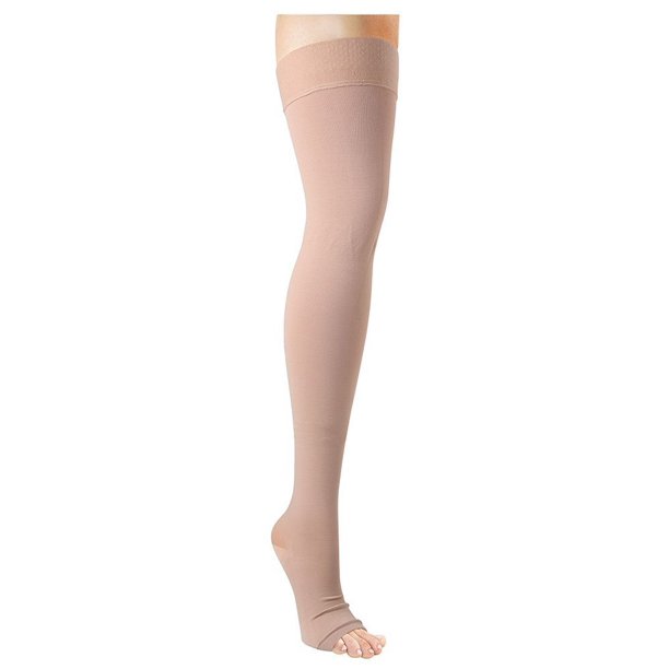 Support Plus Women's Surgical Support Thigh High Stockings Open Toe Xl, Get the support