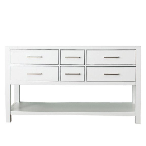 Avanity Brooks-V60 Brooks 60" Double Free Standing Wood Vanity Cabinet Only - White