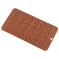 thumbnail image 2 of Copos de silicona BRILLAR Molde de chocolate love 24 eslabones Rojo Verde, 2 of 5
