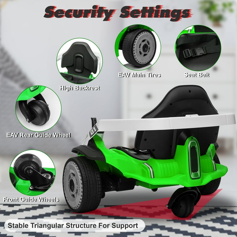 Joyracer 24V Bumper Car for Kids, 2*100W Motors, Remote Control