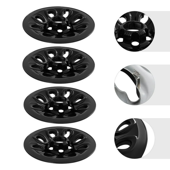 TFCFL 4Pcs 17 Inch Wheel Skins Rim Covers Center Hub Cap For 2005-2014 Chevrolet/GMC