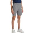 thumbnail image 2 of CYRBOKO Boys Athletic Shorts with Zipper Pockets, Casual Summer Training Elastic Waist Gym Shorts Dark Gray Size 10-12 T, 2 of 5