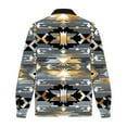 thumbnail image 3 of BiZtdJrK Mens Fleece Lined Jackets Vintage Aztec Cowboy Jacket Ethnic Print Long Sleeve Warm Coat Soft Comfy Jacket with Pockets 50 Percent Off Sales Today Gold L, 3 of 5