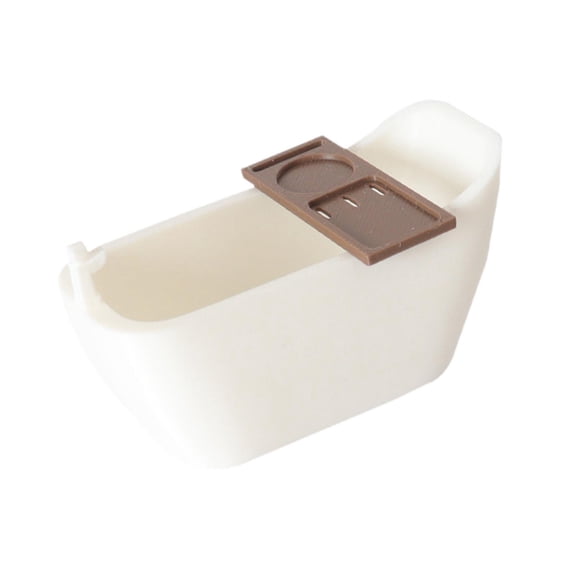 Dollhouse Furniture Mini Bathtub Decoration Simulation Tub Accessory Sturdy PLA for Kids Pretend Play Room