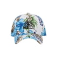 thumbnail image 1 of Gravity Outdoor Co. Island Floral Adjustable Baseball Cap - White/Blue, 1 of 2