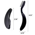 thumbnail image 2 of 4 Pieces Folding Eyelash Comb Stainless Steel Teeth Brow Separation Comb, 2 of 5