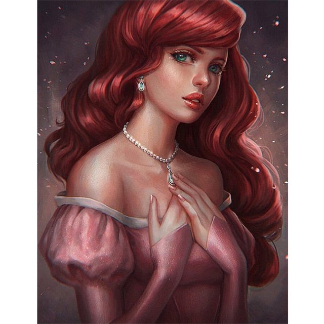 Taladro de pintura de diamante 5D Kits de bricolaje Redondo completo Ariel Mosaic Picture Craft (V3113) FLhrweasw Nuevo