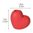 thumbnail image 2 of Red Heart Shaped Ceramic Candlestick Holders,Candle Holders for Dinning Wedding Party Table Centerpieces Home Decoration, 2 of 7