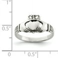 thumbnail image 2 of 925 Sterling Silver Antiqued Claddagh Ring, 2 of 2