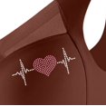 thumbnail image 3 of DDAPJ pyju Women Everyday Comfort Wireless Bra Wirefree Gathered Bra Plus Size Sports Yoga Bra Seamless Cooling Comfort Bras on Sale Coffee XL, 3 of 6