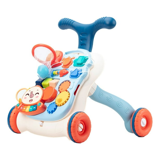 Juguete Andadera Mima2 para Bebe Interactiva Plegable 2 en 1 Color azul