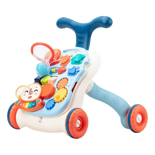 Juguete Andadera Mima2 para Bebe Interactiva Plegable 2 en 1 Color azul