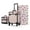 Purple, variant on Byootique 2-Piece Makeup Train Case Cosmetic Organizer Kit Art Deco Pastel