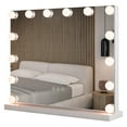 thumbnail image 1 of Costway Vanity Mirror with Lights 14 LED Bulbs 3 Color Lighting Modes for Bedroom Hollywood, 1 of 9