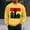 Yellow, variant on QUNYINEY Crew Neck Sweatshirt Men Black Long Sleeve Black History Month Casual Tops Drop Shoulder Pullover Loose Sweatshirts