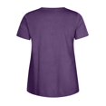 thumbnail image 3 of Womens Round Neck Short Sleeved Plus Size T-shirt Top, 3 of 7