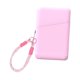thumbnail image 5 of Accesorios abiertos de la bolsa de asas del monedero del silicón Estuche para tarjetas con cremallera para ir de compras de vacaciones Rosa, 5 of 8