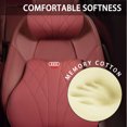 thumbnail image 4 of Almohada de espuma viscoelástica para el cuello del coche, respaldo del asiento, soporte de cintura, cojín de asiento transpirable para Audi V6T A4 A1 A5 Q3 Q5 Q7 S5 A6 V6T S8 V8T, 4 of 5
