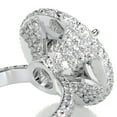 thumbnail image 3 of Edge Jewel 14K White Gold Plated Ring - Gift Edition for Her - 2.5 Ct Round Brilliant Cut Diamond Ring for Her - Halo Engagement Ring for Her - Wedding Set - Vintage Style Diamond Ring, 3 of 3