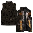 thumbnail image 3 of Chaleco de trabajo moderno y versátil para hombre Abrigos con estampado de guerrero de pollo personalizados y de moda para hombres Chalecos deportivos de ocio geniales, 3 of 5