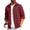 Dark Red, variant on COOFANDY Mens Casual Button Down Shirt Long Sleeve Lightweight Jacket Fashion Textured Shirts