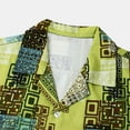 thumbnail image 5 of Rbaofujie T-Shirts pour Hommes Liquidation Chemises Décontractées à Boutons Imprimé Floral Non Positionné Col Rabattu Manches Courtes Blouse, 5 of 5