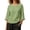 03# Green, variant on Plus Size Women Linen Tops for Cotton Loose Fit Blouse Side Drawstring Ruffle Sleeve Top Summer Casual Beach Vacation Tunic Flowy Boho Chic S-2XL