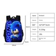thumbnail image 3 of Sonic Schoolbag Three-piece Set For Primary School Students, Cartoon Backpack For Teenagers-week, 3 of 4