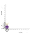 thumbnail image 3 of ANGARA Natural V-Bale Round 1.7 ct Amethyst Solitaire Pendant in 14K Yellow Gold for Women (Size-8mm) | February Birthstone, Birthday, Anniversary, Jewelry Gift for Women | Natural Amethyst Necklace, 3 of 8