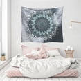 thumbnail image 3 of FUTATA Blue and White Gradient Mandala Tapestry Bohemian Mandala Tapestry Wall Mount Gypsy Wall Mount Multicolor Platinum Queen Tapestry, 3 of 4