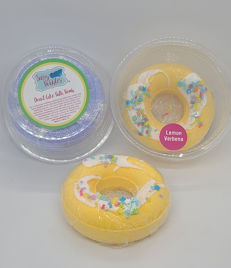 Lemon Verbena Bath Bomb Donut by Sassy Bubbles