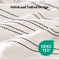 thumbnail image 5 of Sonive Duvet Cover Set Geometrical  Modern Black Striped Pattern Duvet Cover Set,Full, 5 of 9