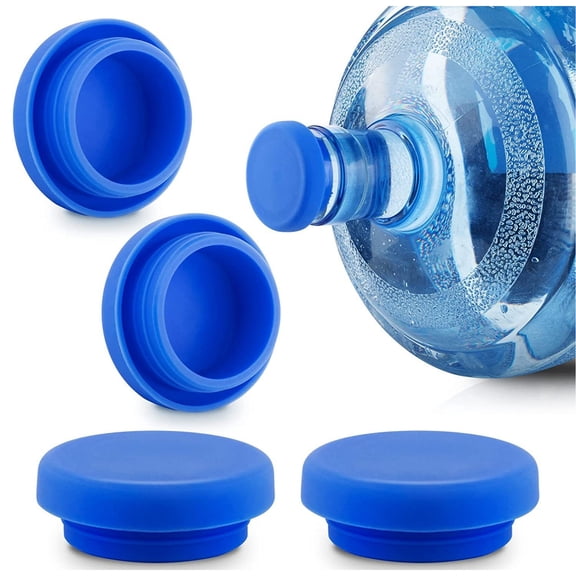 ACDANC Reusable Water Bottle Caps – 4 Pack,55Mm Silicone Caps for 3&5-Gallon Jugs,Leak-Proof,Bpa-Free,Eco-Friendly,Dishwasher Safe,Freshness Seal 5 Gallon Water Jug Cap