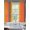 Orange, variant on Burnt Orange Brown Ombre Sheer Curtains 63 Inch Length 2 Panels Set, Abstract Art Striped Voile Window Treatment Rod Pocket Curtains Sheers Drapes for Bedroom/Living Room/Kitchen 52x"63"x2