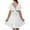 White, variant on TQWQT Girls Dresses Size Off Shoulder Dress Summer Cute Blue Dress Size 10-12 Kids Square Neck Party Dress Trendy Plain Tween Girls Clothes