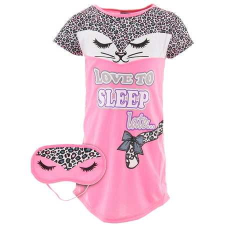 Sweet N Sassy Girls Love To Sleep Late Pink Cat (Best Late Night Snacks For Sleep)