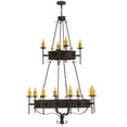 thumbnail image 6 of Meyda Tiffany 145419 Lorenzo 12 Light 48" Wide Taper Candle Ring Chandelier - Custom, 6 of 7