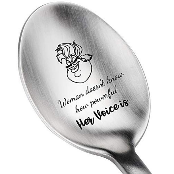 Woman Doesn't Know How Powerful Her Voice Is -Alice in Wonderland -Engraved  Brushed Spoon Gift -Birthday Gift For Friend Sister Mom Wife Girlfriend -  Walmart.com
