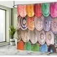 thumbnail image 5 of Ambesonne Moroccan Shower Curtain, Traditional Colorful, 69"Wx84"L, Multicolor, 5 of 5